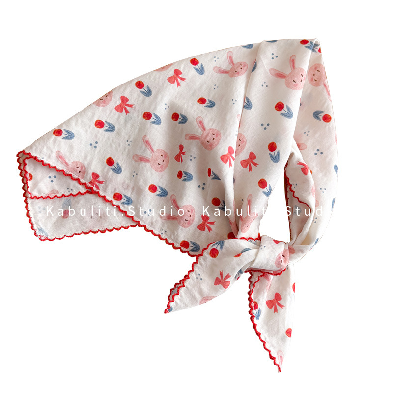 Cotton Linen Square Scarf  58  - Head Wrap Turban recension och pris