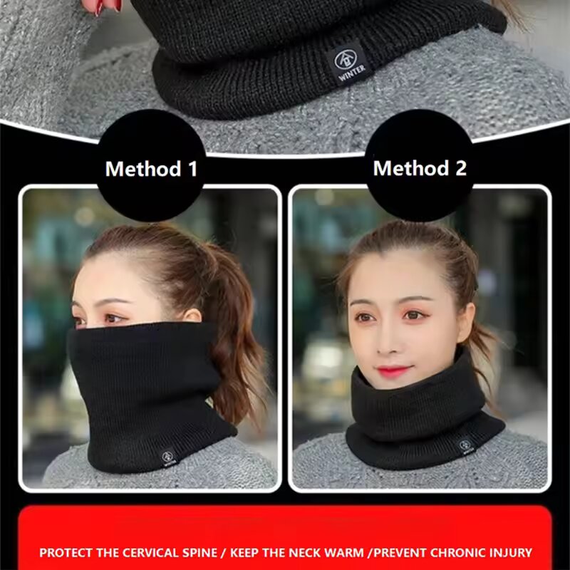 Winter Warm Knitted Neck Scarf - Muffler Men Wool recension och pris