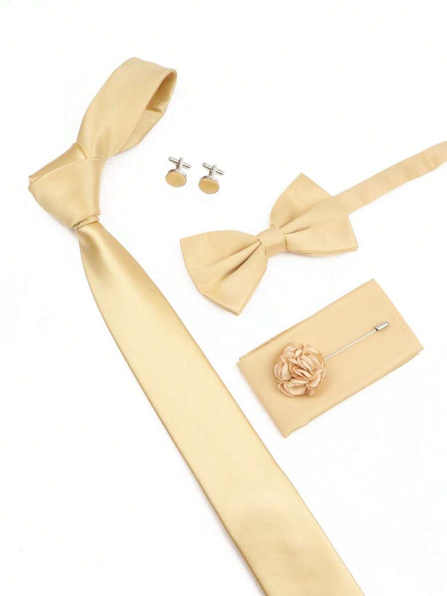 SGIAWETA-5pcs/Set Champagne Co - Pocket Square Set recension och pris