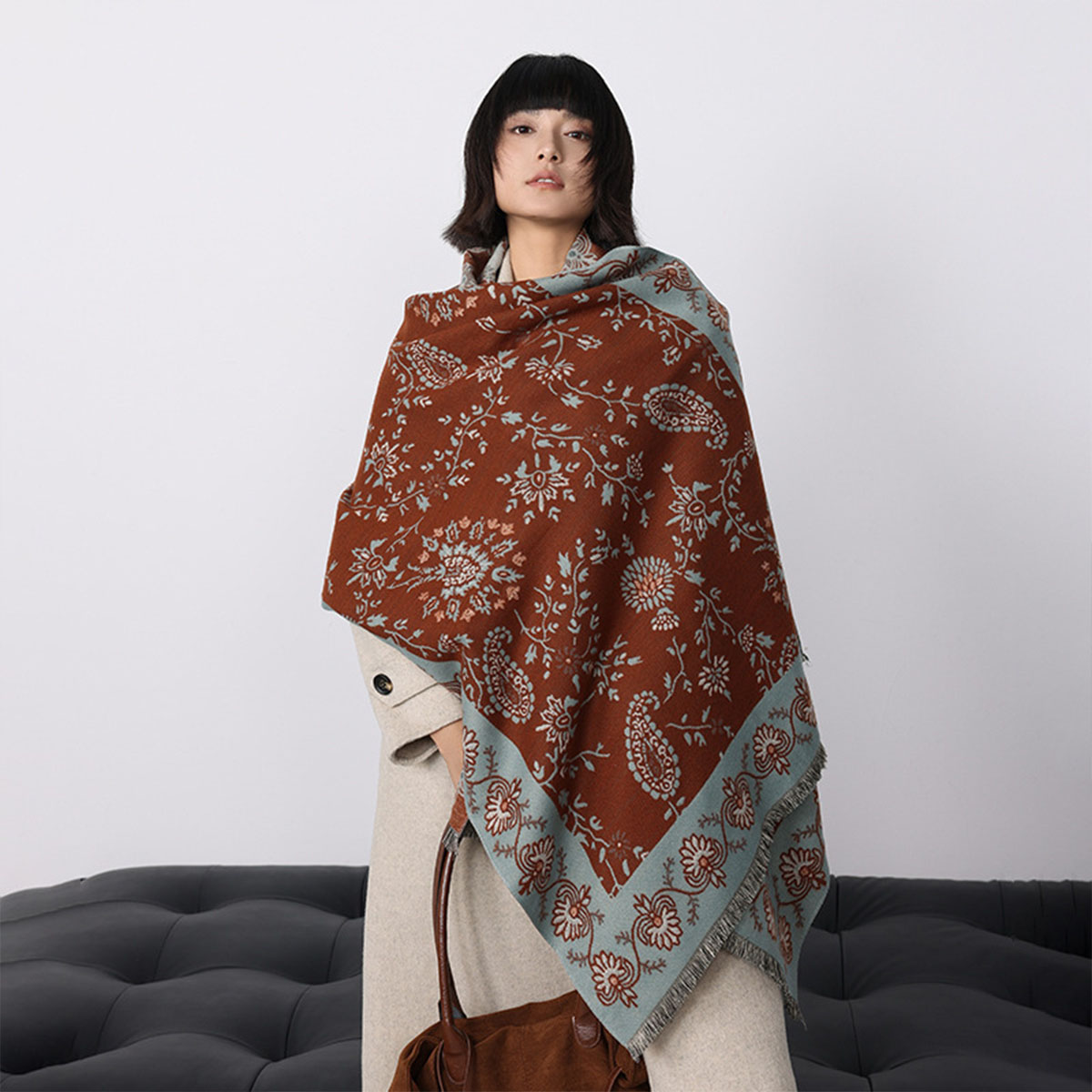 Luxury Winter Imitation Cashme - Woven Scarf Blanket recension och pris