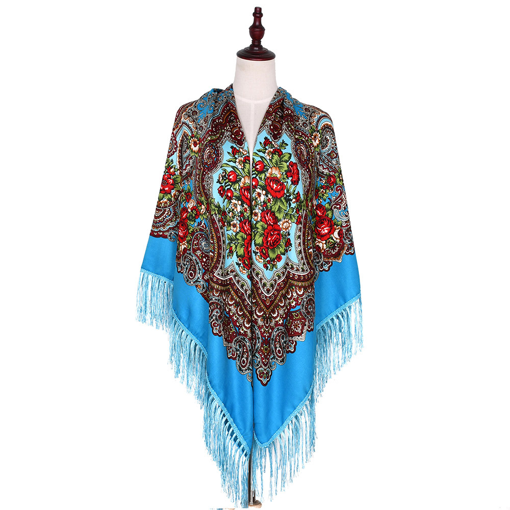 160*160cm Russian Scarf Women  - Bandana Cotton recension och pris