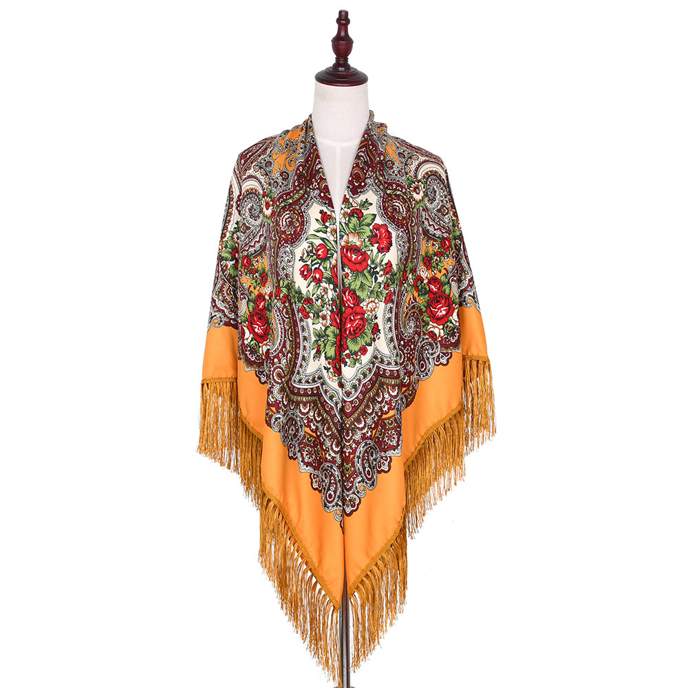 160*160cm Russian Scarf Women  - Bandana Cotton recension och pris