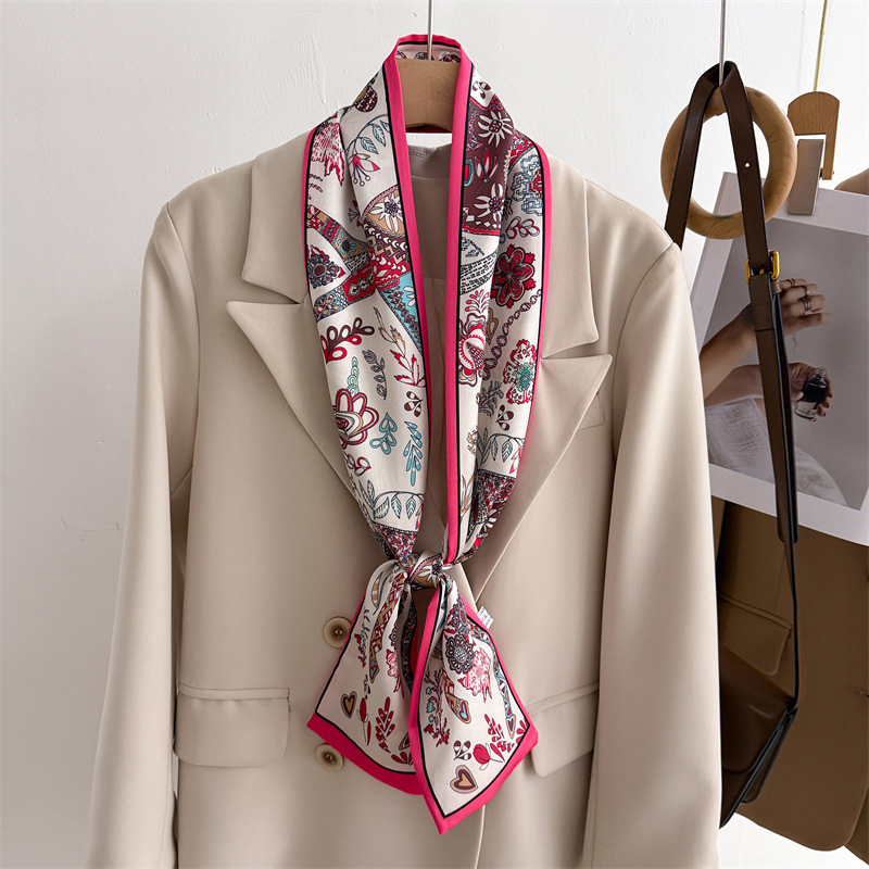 45 Color Women Silk Feel Print - Face Scarf Mask recension och pris