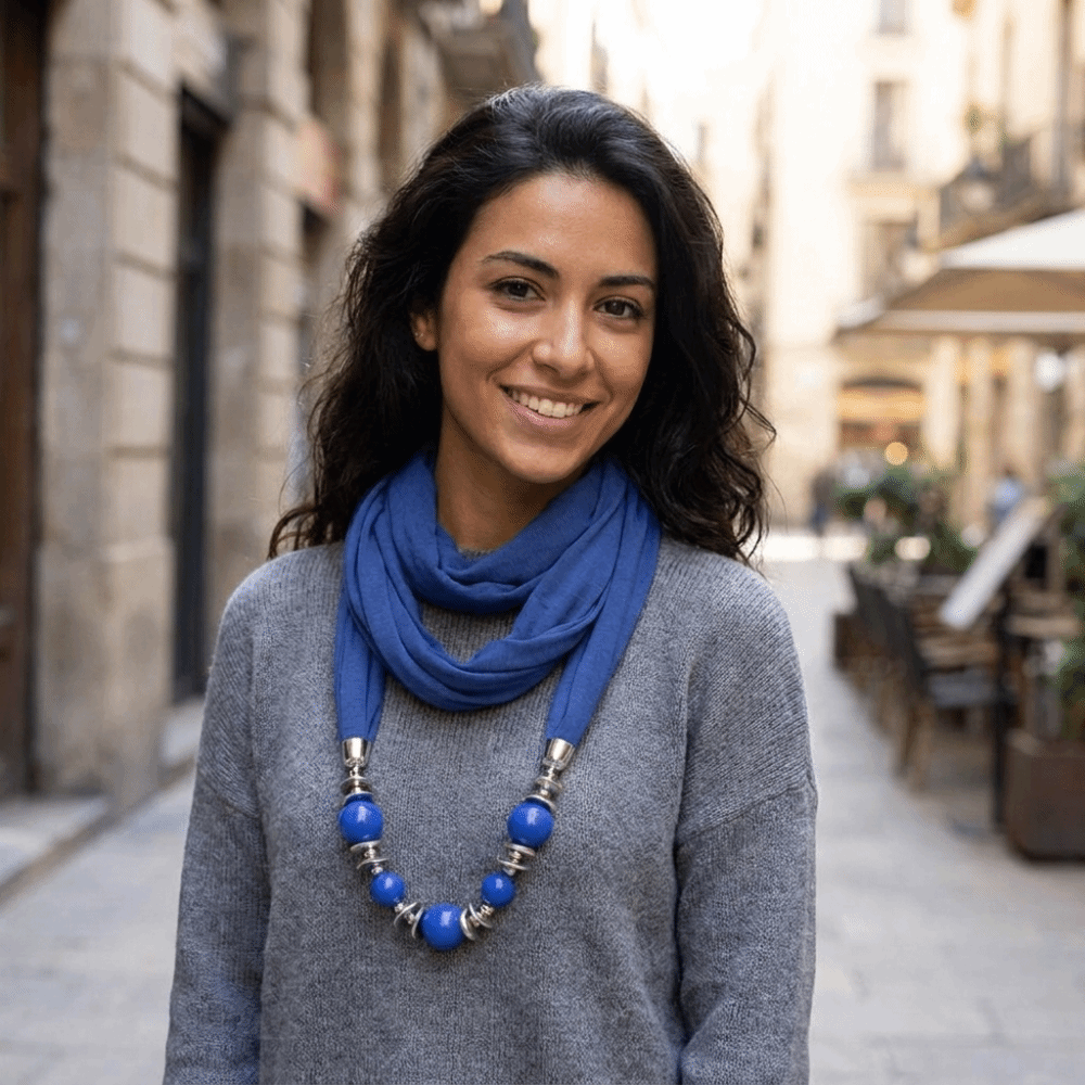 Chiffon Scarf Necklace Beaded  - Infinity Scarf Knit recension och pris