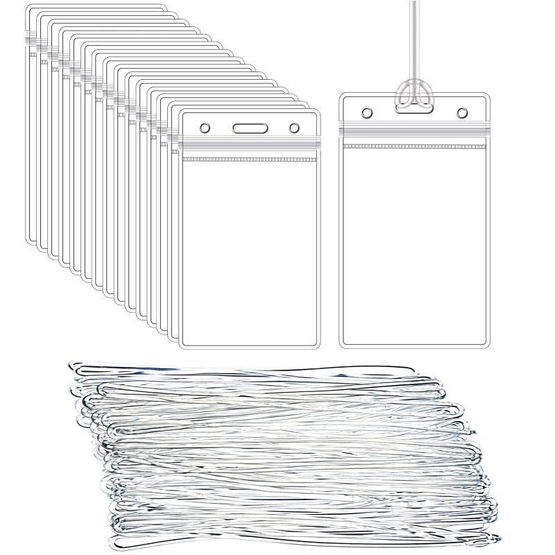 Clear Plastic ID Badge Holders - Lanyard Badge Holder recension och pris